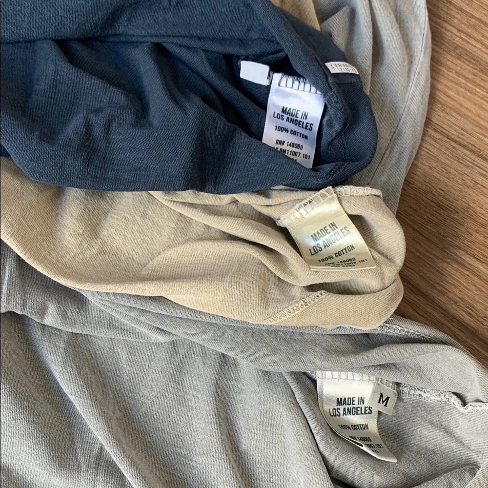 Buck Mason Short Sleeve T-Shirt Trio 100% Cotton - Picture 4 of 4